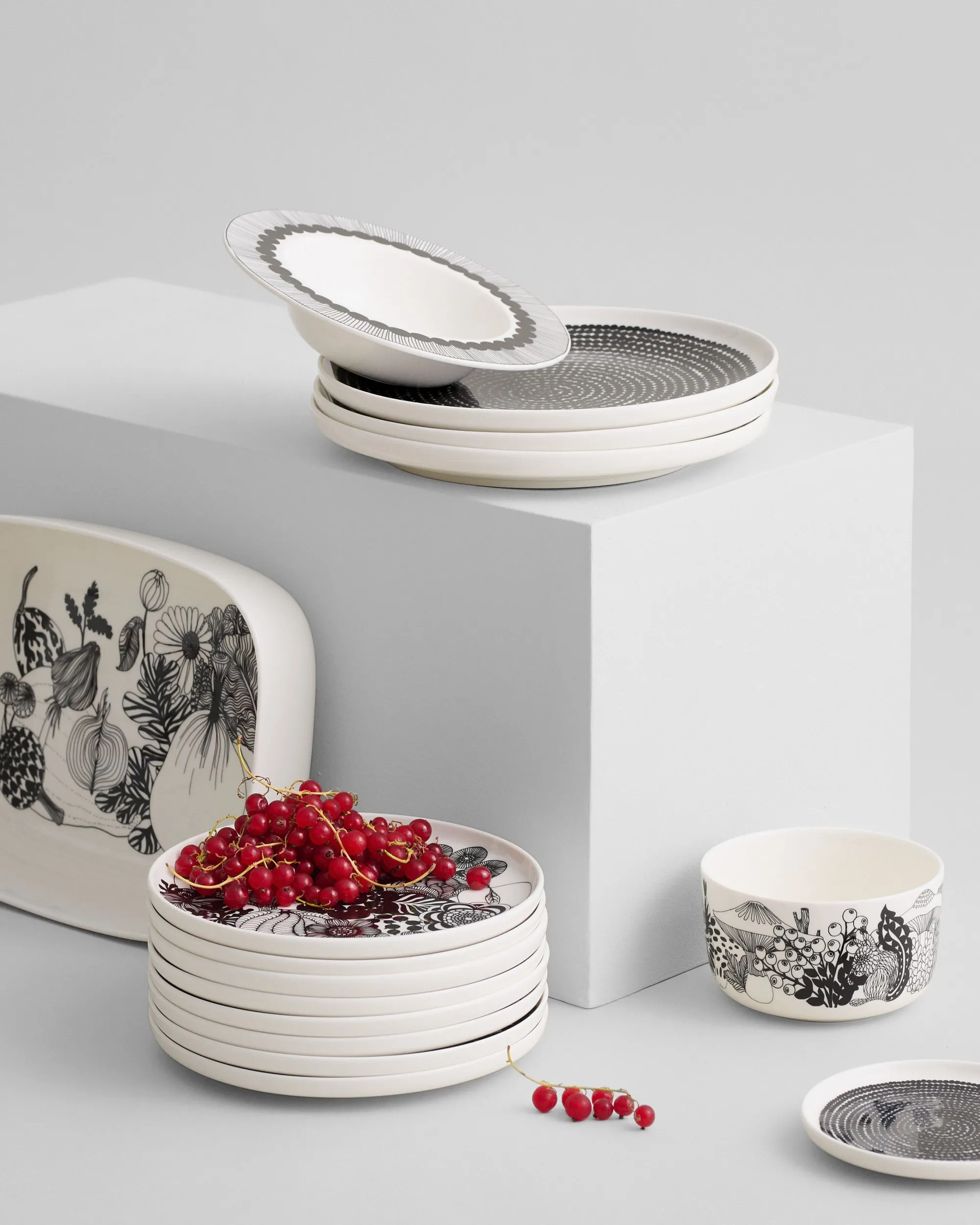 Marimekko Oiva / Siirtolapuutarha/lautanen 20 cm